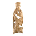 Statua di offerente con polos e porcellino